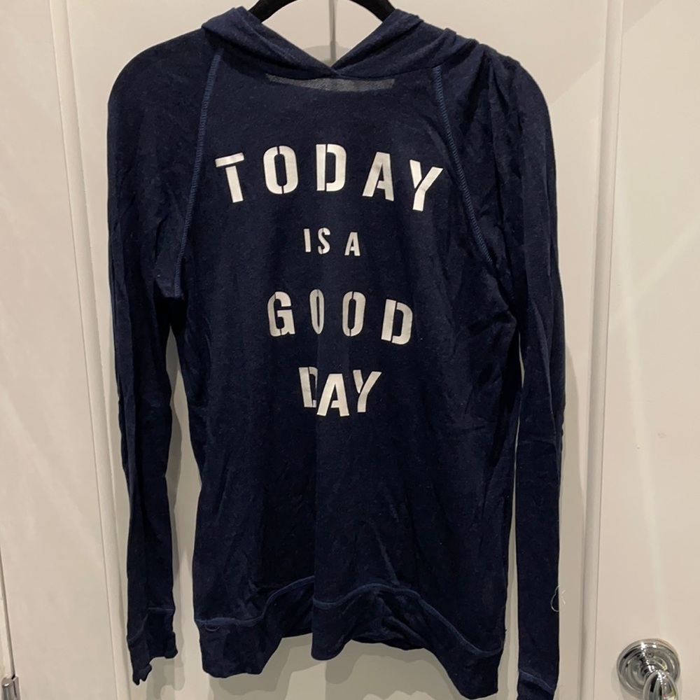 Sundry “today is a good day” navy hoodie